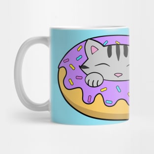 Yummu Purple Donut Cat Mug